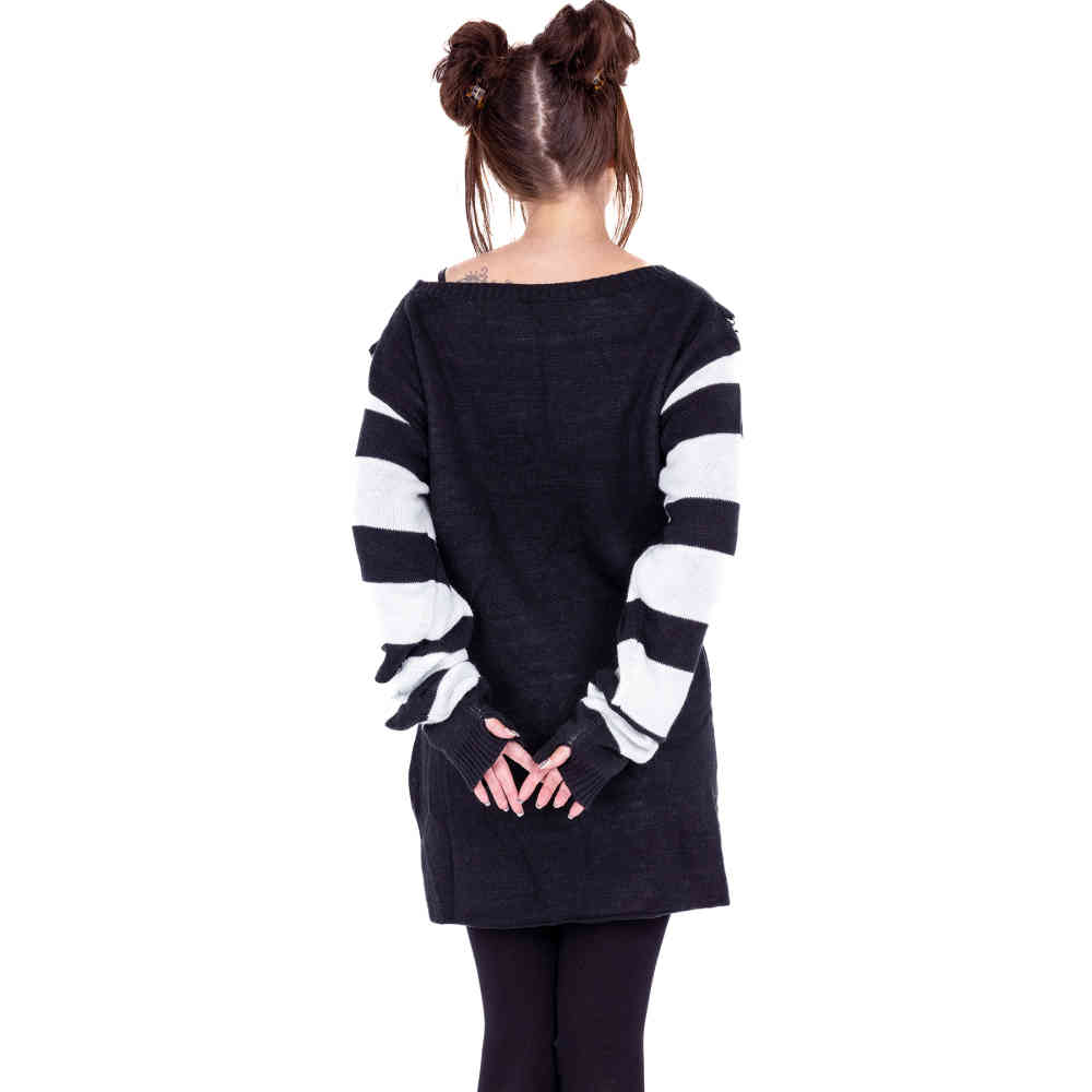 Heartless - Lilith Jumper - Black/White